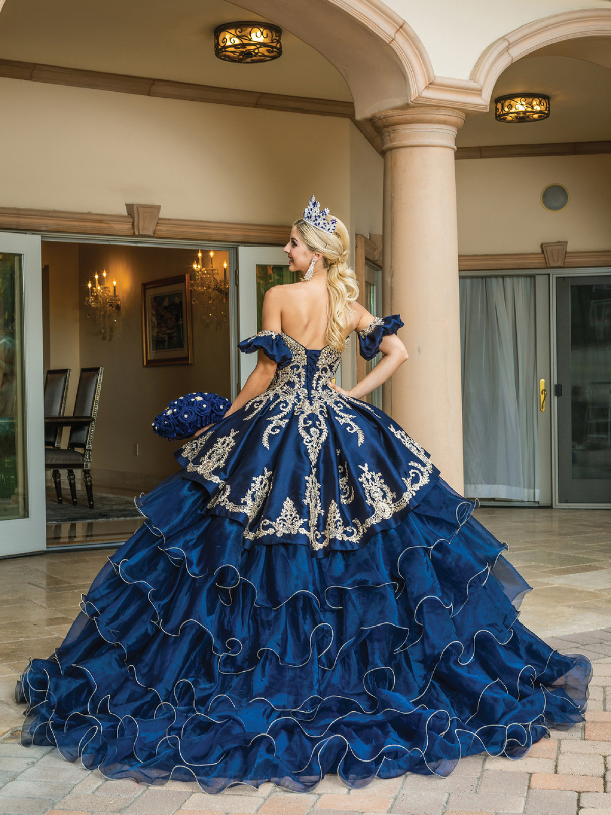 MQ1693 Mauve Dama Quinceañera Dress